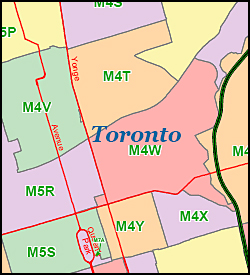 Sample 5-Digit Digital ZIP Code Map