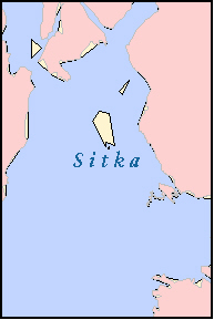 SITKA County, AK ZIP Code Map