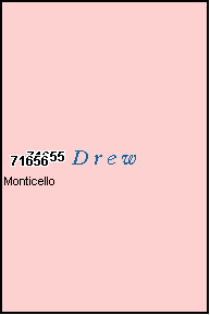 DREW County, AR ZIP Code Map