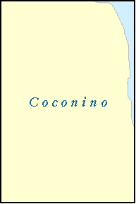 COCONINO County, AZ ZIP Code Map