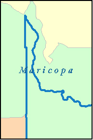 MARICOPA County, Arizona Digital ZIP Code Map