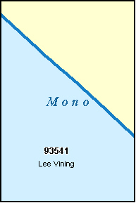 MONO County, CA ZIP Code Map