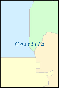 COSTILLA County, CO ZIP Code Map