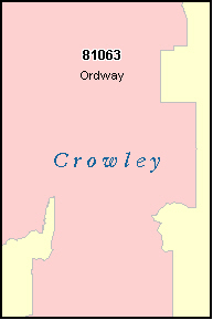 CROWLEY County, CO ZIP Code Map