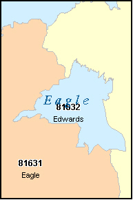 EAGLE County, CO ZIP Code Map