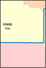 GARFIELD County, CO ZIP Code Map