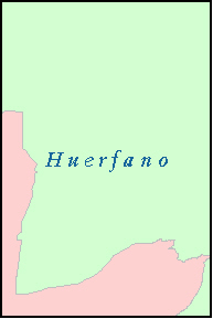 HUERFANO County, CO ZIP Code Map