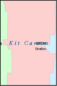 KIT CARSON County, CO ZIP Code Map
