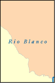 RIO BLANCO County, Colorado Zip Code Map, CO