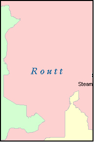ROUTT County, CO ZIP Code Map