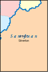 SAN JUAN County, CO ZIP Code Map