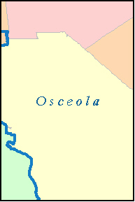 zip code map county osceola kissimmee fl florida