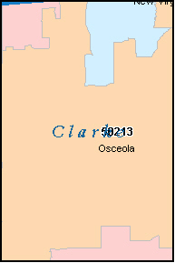 CLARKE County, IA ZIP Code Map