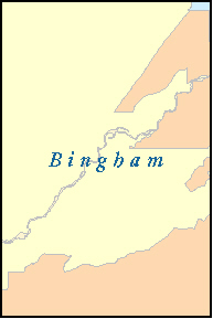 BINGHAM County, ID ZIP Code Map