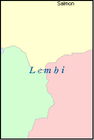 LEMHI County, ID ZIP Code Map