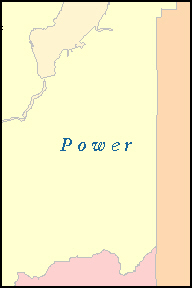 POWER County, ID ZIP Code Map