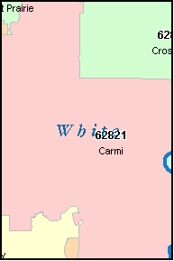 WHITE County, IL ZIP Code Map