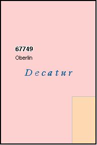 DECATUR County, KS ZIP Code Map