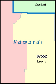 EDWARDS County, KS ZIP Code Map