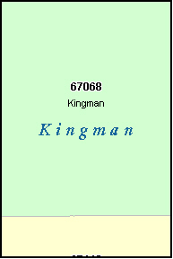KINGMAN County, KS ZIP Code Map