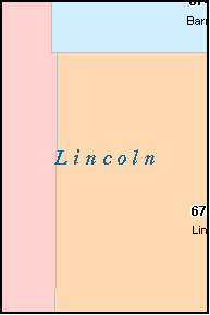 LINCOLN County, KS ZIP Code Map