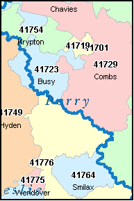 PERRY County, KY ZIP Code Map