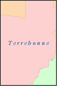 TERREBONNE County, LA ZIP Code Map
