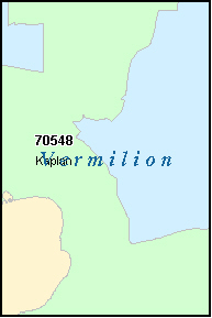 VERMILION County, LA ZIP Code Map