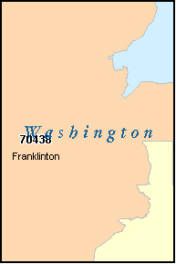 WASHINGTON County, LA ZIP Code Map