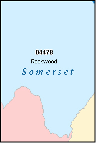 SOMERSET County, ME ZIP Code Map