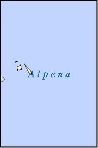 ALPENA County, MI ZIP Code Map