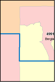 GOGEBIC County, MI ZIP Code Map
