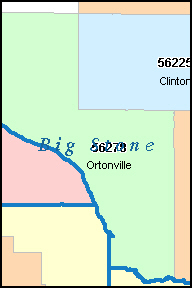 BIG STONE County, MN ZIP Code Map