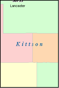 KITTSON County, MN ZIP Code Map