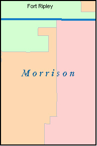 MORRISON County, MN ZIP Code Map