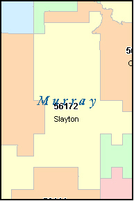 MURRAY County, MN ZIP Code Map
