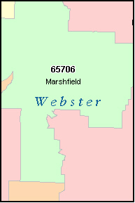 WEBSTER County, MO ZIP Code Map