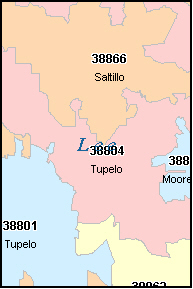 zip code ms map tupelo mississippi county codes lee