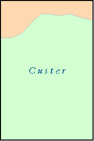 CUSTER County, MT ZIP Code Map