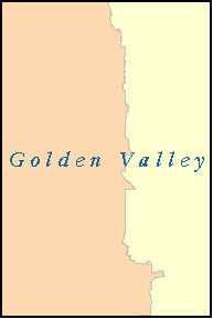 GOLDEN VALLEY County, MT ZIP Code Map
