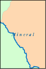 MINERAL County, MT ZIP Code Map