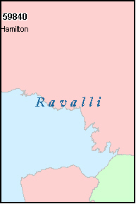RAVALLI County, MT ZIP Code Map