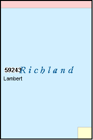 RICHLAND County, MT ZIP Code Map