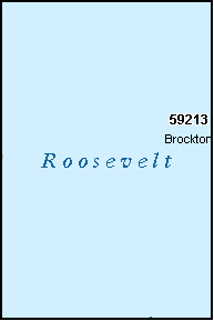 ROOSEVELT County, MT ZIP Code Map