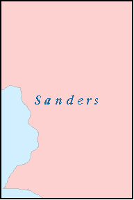 SANDERS County, MT ZIP Code Map