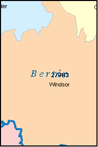 BERTIE County, NC ZIP Code Map