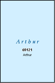 ARTHUR County, NE ZIP Code Map