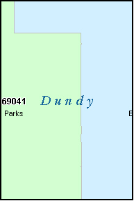 DUNDY County, NE ZIP Code Map