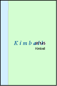 KIMBALL County, NE ZIP Code Map