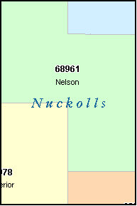 NUCKOLLS County, NE ZIP Code Map